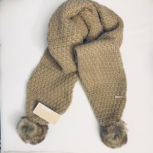 Michael Kors Pom Pom Knit Scarf